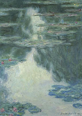 Nymphéas, temps gris