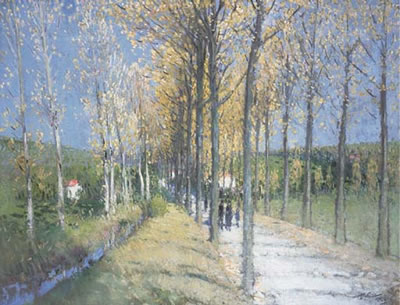 Allée au bord du ruisseau