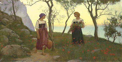 Twilight and Poppies by Charles Caryl Coleman - Auction record, sale price, and art valuation. Compare with similar artists and explore comparable artworks.