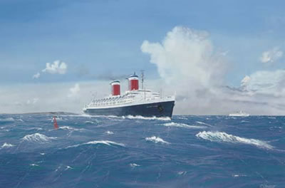 Sample artwork by John A Stewart (Born 1941), known for ship portrait painting - View similar artists and auction records