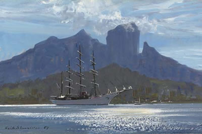 S.Y. Sea Cloud at Bora Bora