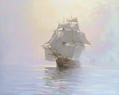Sample artwork by Montague J Dawson (1890 - 1973), known for sailing ships and ocean view painting - View similar artists and auction records