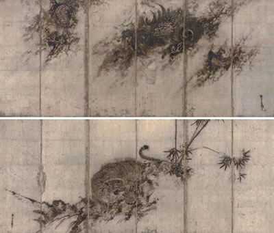 Tiger and dragon (6 panels)