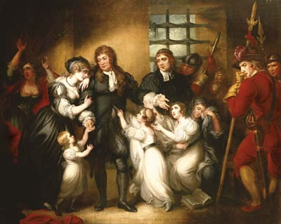 Lord William Russell with his family before his execution