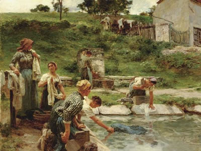 Laveuses au lavoir