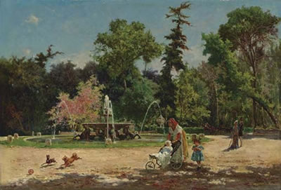 La Fontana dei Cavalli Marini, Villa Borghese