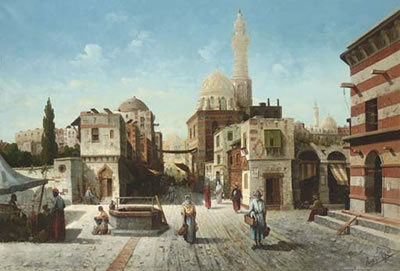A Street Scene in the Orient by August von Siegen - Auction record, sale price, and art valuation. Compare with similar artists and explore comparable artworks.