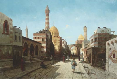 Sample artwork by August von Siegen (1850 - 1920s), known for painting, cityscapes - View similar artists and auction records