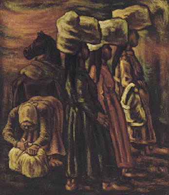 Four Washerwomen with Bundles