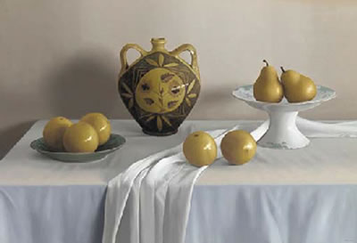 Yellow Still Life by Renato Meziat - Auction record, sale price, and art valuation. Compare with similar artists and explore comparable artworks.