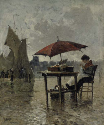 On the Quai, Dieppe by Frank Myers Boggs - Auction record, sale price, and art valuation. Compare with similar artists and explore comparable artworks.