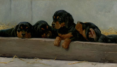 Dachshund Puppies by Simon Ludvig Ditlev Simonsen - Auction record, sale price, and art valuation. Compare with similar artists and explore comparable artworks.