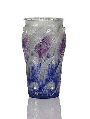 VAGUES ET POISSONS' A PÂTE-DE-VERRE VASE, 1925 by Gabriel Joseph Argy-Rousseau - Auction record, sale price, and art valuation. Compare with similar artists and explore comparable artworks.