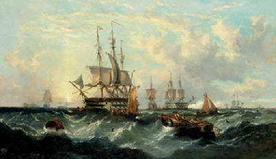 Sample artwork by William Callcott Knell (1830 - 1880), known for marine painting - View similar artists and auction records