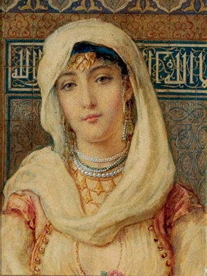 Portrait of an Arab Beauty by Augustus Jules Bouvier - Auction record, sale price, and art valuation. Compare with similar artists and explore comparable artworks.