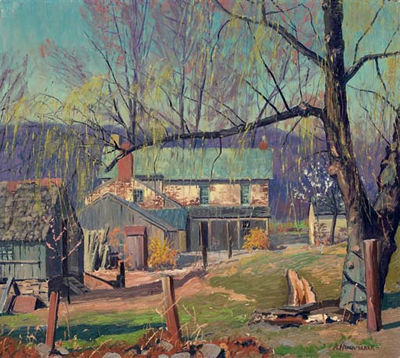 Sample artwork by Alfred Nunamaker (1915 - 1988), known for landscape, seascape and stormy skyscape painting - View similar artists and auction records