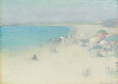 The Beach at Watch Hill by Edmund Greacen - Auction record, sale price, and art valuation. Compare with similar artists and explore comparable artworks.