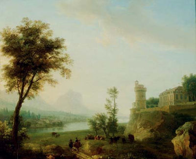 Herders resting in a pastoral river landscape by Simon Mathurin Lantara - Auction record, sale price, and art valuation. Compare with similar artists and explore comparable artworks.