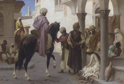 Sample artwork by Luigi Crosio (1835 - 1916), known for genre, period paintings, prints - View similar artists and auction records