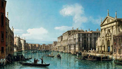 The Grand Canal at the Church of San Stae, Venice by Bernardo Bellotto - Auction record, sale price, and art valuation. Compare with similar artists and explore comparable artworks.