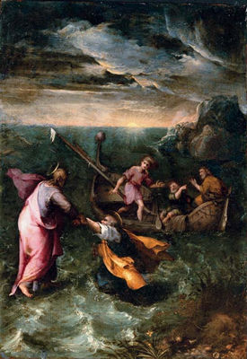 Christ calming the storm on the Sea of Galilee by Girolamo Muziano - Auction record, sale price, and art valuation. Compare with similar artists and explore comparable artworks.