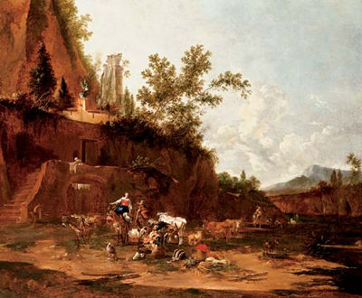 Herders resting in an italianate landscape by Jan Frans Soolmaker - Auction record, sale price, and art valuation. Compare with similar artists and explore comparable artworks.
