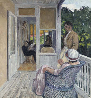 La veranda by Albert Andre - Auction record, sale price, and art valuation. Compare with similar artists and explore comparable artworks.