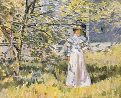 A Normandy Garden, October by Theodore Robinson - Auction record, sale price, and art valuation. Compare with similar artists and explore comparable artworks.