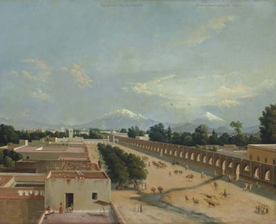 Acueducto de Chapultepec by Edouard Henri Theophile Pingret - Auction record, sale price, and art valuation. Compare with similar artists and explore comparable artworks.