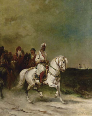 A Maharaja on a White Horse