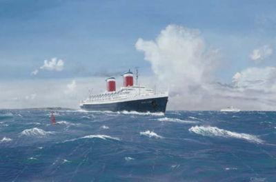 The S.S. United States Outward Bound