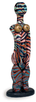 Polychrome Female Figure by Naum Knop - Auction record, sale price, and art valuation. Compare with similar artists and explore comparable artworks.