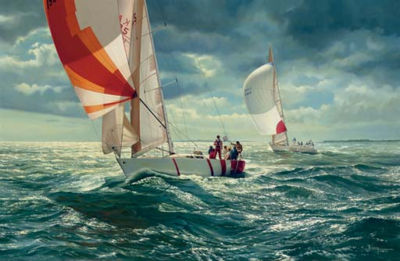 Returning home from the Admiral's Cup Race, Cowes England, 1987