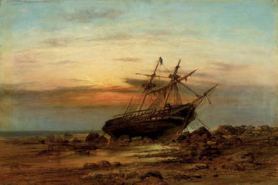 A beached boat