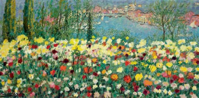 Paesaggio floreale