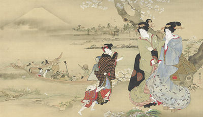Sample artwork by Hokuba Teisai (1771 - 1844), known for figure, landscape painting - View similar artists and auction records