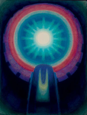 Sample artwork by Biren De (1926 - 2011), known for indian modernism, tantric ideas, meditative compositions - View similar artists and auction records