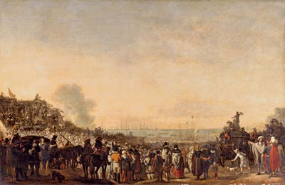 The departure of Charles II for England