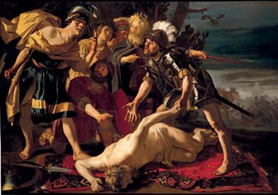 Achilles preparing to avenge the death of Patroclus