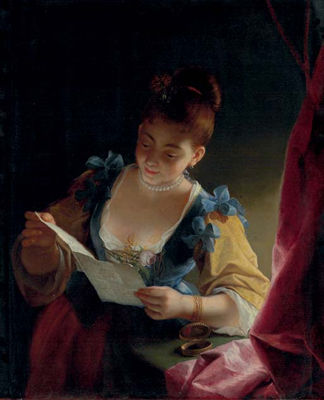 A young lady reading by Jean Raoux - Auction record, sale price, and art valuation. Compare with similar artists and explore comparable artworks.