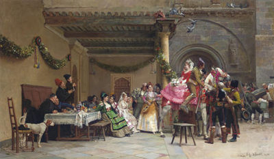 Le départ des mariés, Espagne