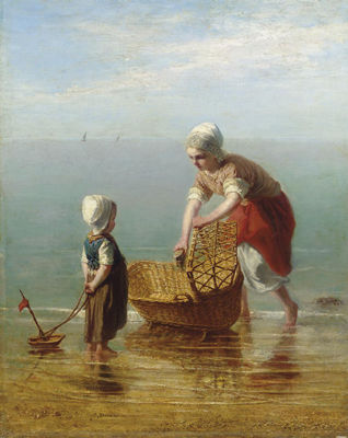 Mother and Child by the Sea
