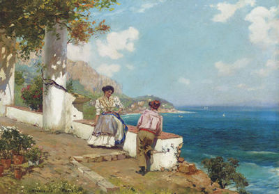 Courting Couple, Naples by Carlo Brancaccio - Auction record, sale price, and art valuation. Compare with similar artists and explore comparable artworks.