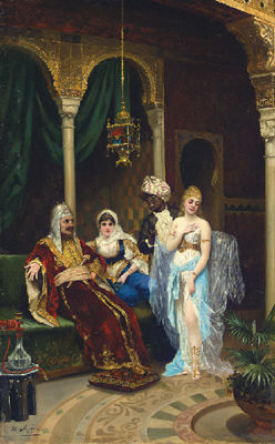 Sample artwork by Moritz Stifter (1857 - 1905), known for romantic and historicist scenes, portraits with a smooth brushstroke - View similar artists and auction records