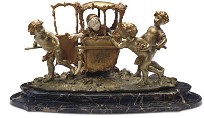 Sample artwork by Louis Gossin (1846 - 1928), known for realistic female figure bronze and marble sculpture, idealism - View similar artists and auction records