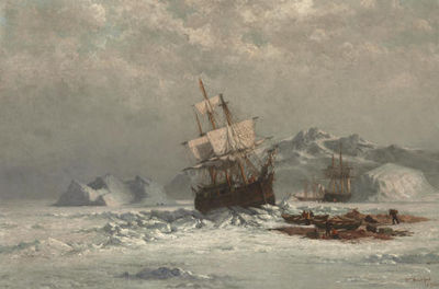 Locked in Ice by William Bradford - Auction record, sale price, and art valuation. Compare with similar artists and explore comparable artworks.