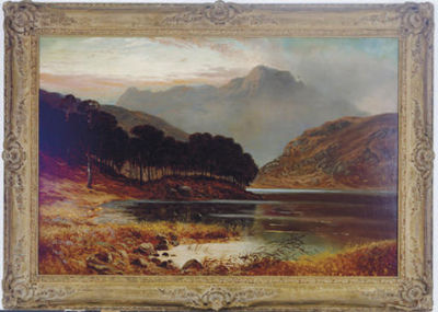 Highland landscape at dusk