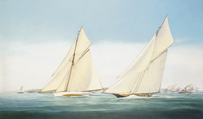 Skipper's choice; The Yachts Volunteer and Thistle during the 1887 America's Cup