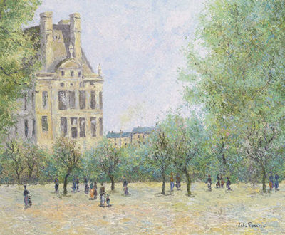 Sample artwork by Lelia Pissarro (Born 1963), known for landscape, figure, abstract painting - View similar artists and auction records