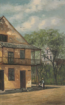 THE OLD SANCHEZ HOUSE, ST. AUGUSTINE, FLORIDA